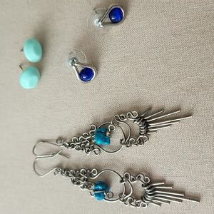 Vintage Lot- 3 Pairs Earings